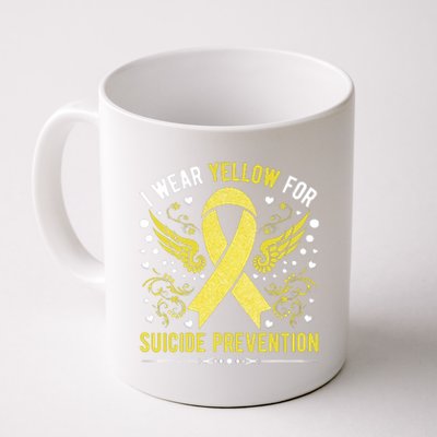 I Wear Yellow For Suicide Prevention Awareness Coffee Mug