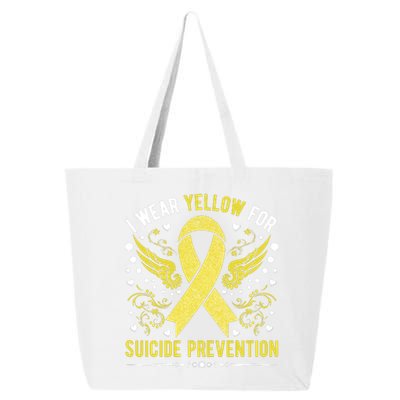 I Wear Yellow For Suicide Prevention Awareness 25L Jumbo Tote