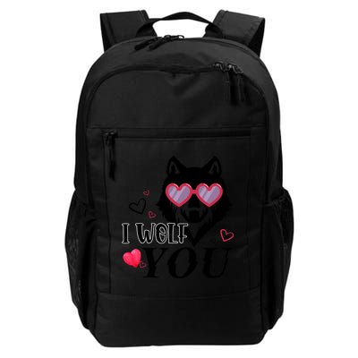 I Wolf You Cool Gift Happy Valentines Day Gift Backpack