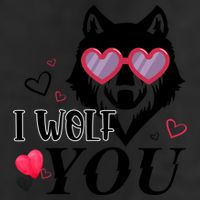 I Wolf You Cool Gift Happy Valentines Day Gift Beanie