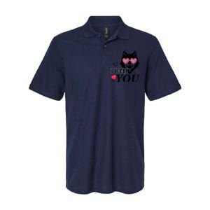 I Wolf You Cool Gift Happy Valentines Day Gift Softstyle Adult Sport Polo