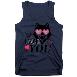 I Wolf You Cool Gift Happy Valentines Day Gift Tank Top