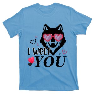 I Wolf You Cool Gift Happy Valentines Day Gift T-Shirt