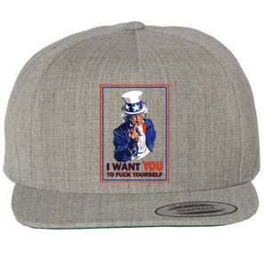 I Want You Wool Snapback Cap