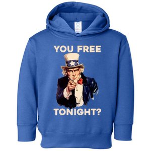 I Want You Are You Free Tonight Usa Fourth Of July American Gift Toddler Hoodie