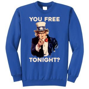 I Want You Are You Free Tonight Usa Fourth Of July American Gift Sweatshirt