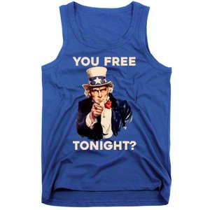 I Want You Are You Free Tonight Usa Fourth Of July American Gift Tank Top