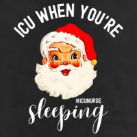 ICU When You're Sleeping Funny ICU Nurse Christmas Santa Adult Drive Performance Visor
