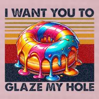 I Want You To Glaze My Hole Sarcastic Dirty Donut 25L Jumbo Tote