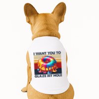 I Want You To Glaze My Hole Sarcastic Dirty Donut Doggie Tank