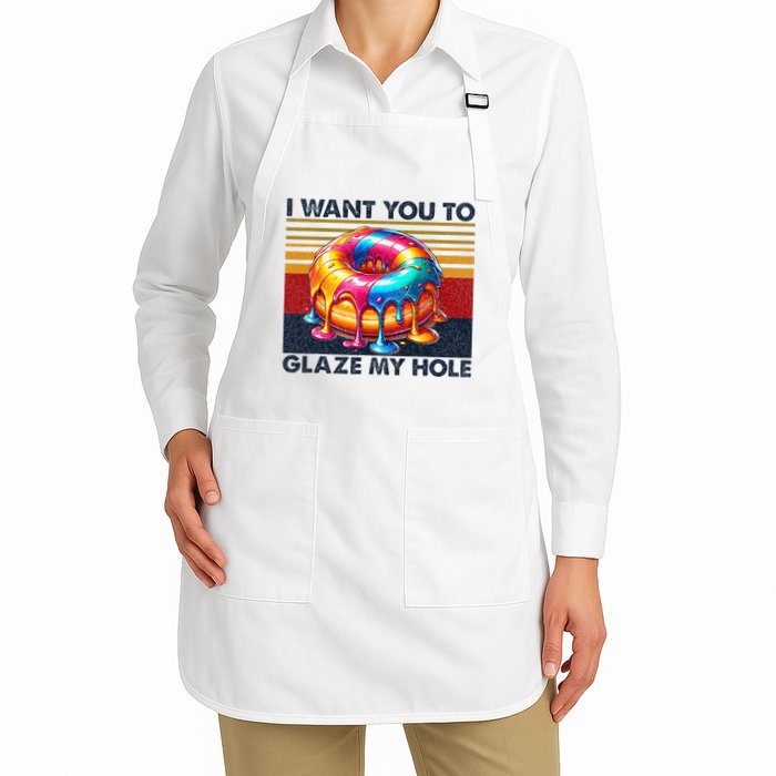 I Want You To Glaze My Hole Sarcastic Dirty Donut Apron