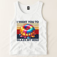 I Want You To Glaze My Hole Sarcastic Dirty Donut Tank Top