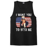 I Want You To Beer Me Funny Patriotic Usa PosiCharge Competitor Tank