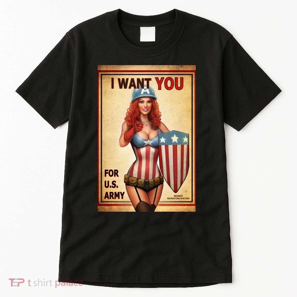 I Want You For US Army Female America Tall T-Shirt