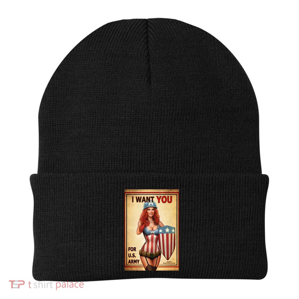 I Want You For US Army Female America Beanie