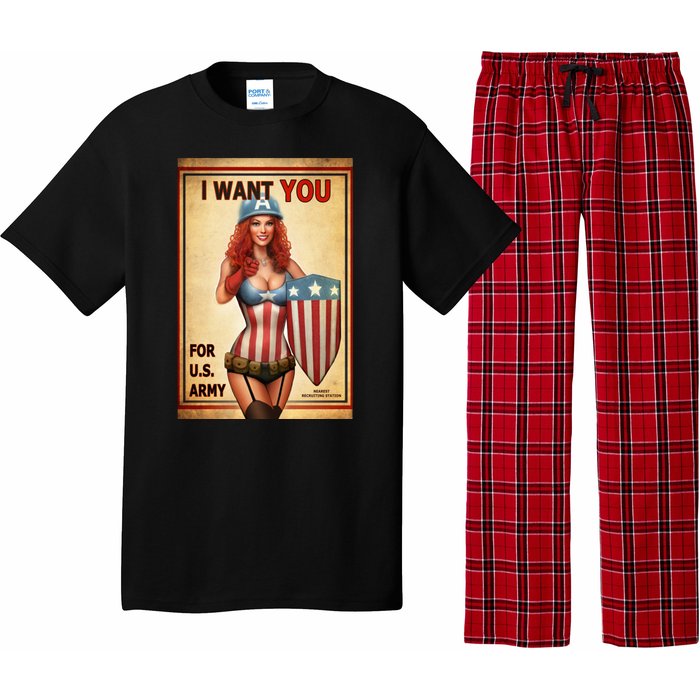 I Want You For US Army Female America Pajama Set