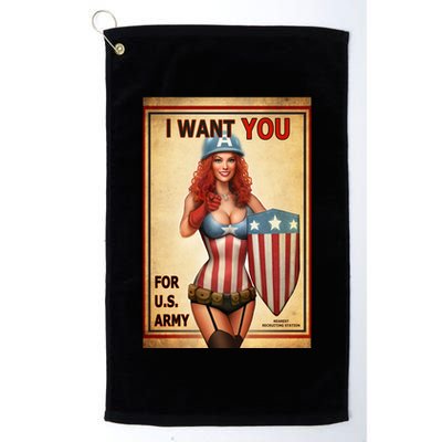 I Want You For US Army Female America Golf Towel