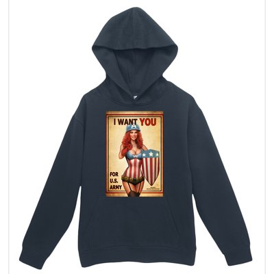 I Want You For US Army Female America Urban Pullover Hoodie