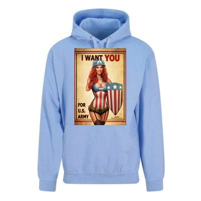 I Want You For US Army Female America Unisex Surf Hoodie