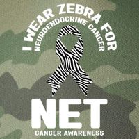I Wear Zebra for Neuroendocrine Cancer Awareness NET Cancer Legacy Tie Dye Trucker Hat