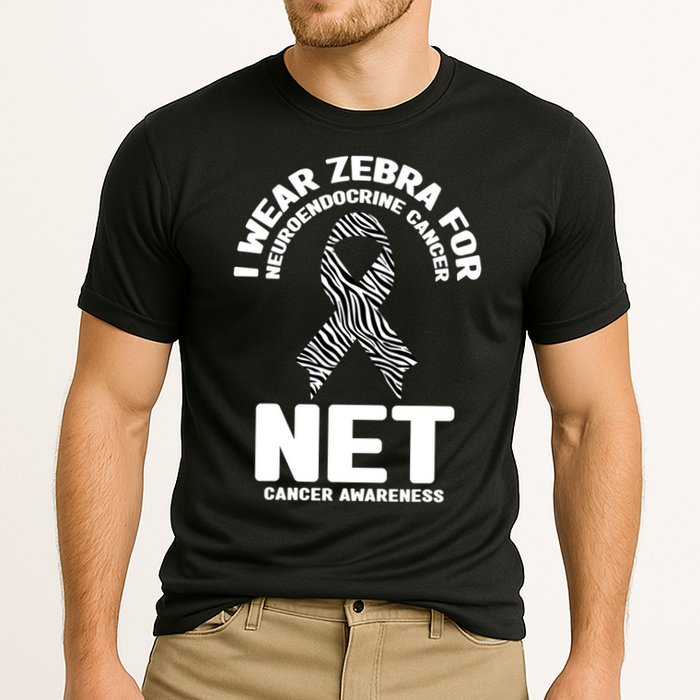 I Wear Zebra for Neuroendocrine Cancer Awareness NET Cancer Performance Shirt