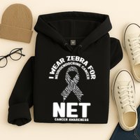 I Wear Zebra for Neuroendocrine Cancer Awareness NET Cancer Hoodie