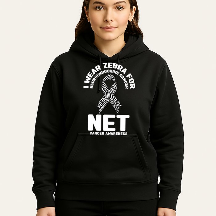 I Wear Zebra for Neuroendocrine Cancer Awareness NET Cancer Hoodie