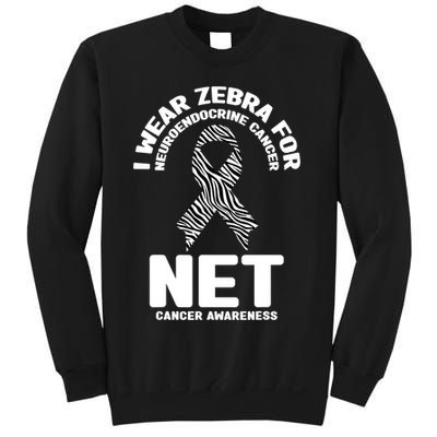 I Wear Zebra for Neuroendocrine Cancer Awareness NET Cancer Sweatshirt