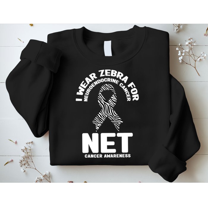 I Wear Zebra for Neuroendocrine Cancer Awareness NET Cancer Sweatshirt