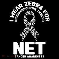 I Wear Zebra for Neuroendocrine Cancer Awareness NET Cancer Backpack