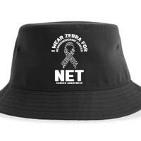 I Wear Zebra for Neuroendocrine Cancer Awareness NET Cancer Sustainable Bucket Hat