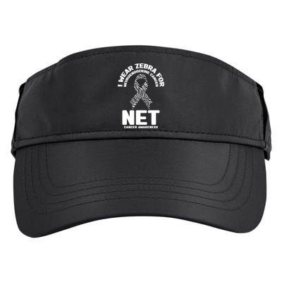 I Wear Zebra for Neuroendocrine Cancer Awareness NET Cancer Adult Drive Performance Visor
