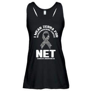 I Wear Zebra for Neuroendocrine Cancer Awareness NET Cancer Ladies Essential Flowy Tank