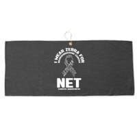 I Wear Zebra for Neuroendocrine Cancer Awareness NET Cancer Large Microfiber Waffle Golf Towel
