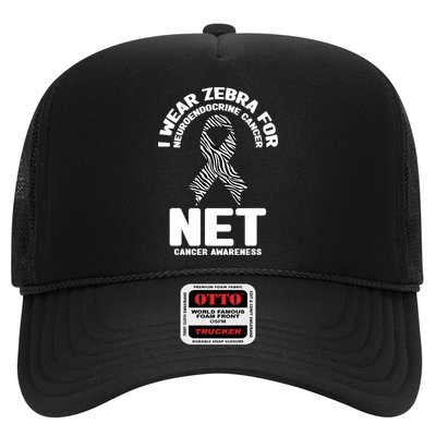 I Wear Zebra for Neuroendocrine Cancer Awareness NET Cancer Trucker Hat