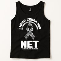 I Wear Zebra for Neuroendocrine Cancer Awareness NET Cancer Tank Top