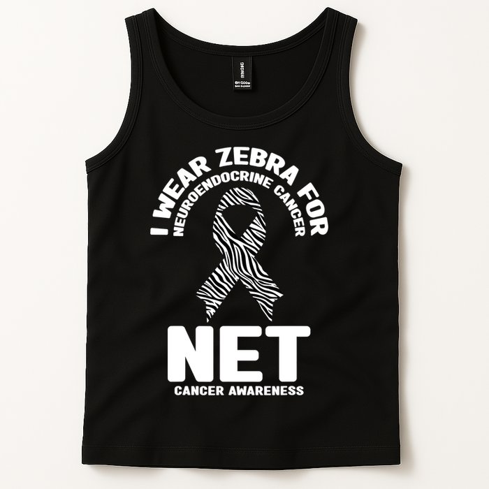 I Wear Zebra for Neuroendocrine Cancer Awareness NET Cancer Tank Top