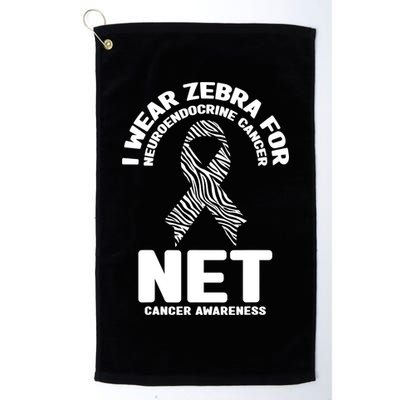 I Wear Zebra for Neuroendocrine Cancer Awareness NET Cancer Golf Towel