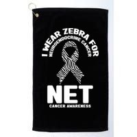 I Wear Zebra for Neuroendocrine Cancer Awareness NET Cancer Golf Towel