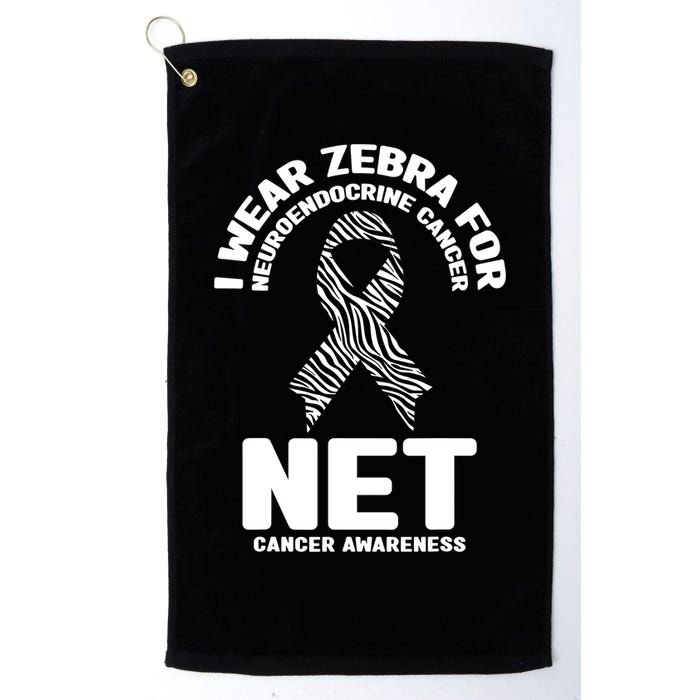 I Wear Zebra for Neuroendocrine Cancer Awareness NET Cancer Golf Towel