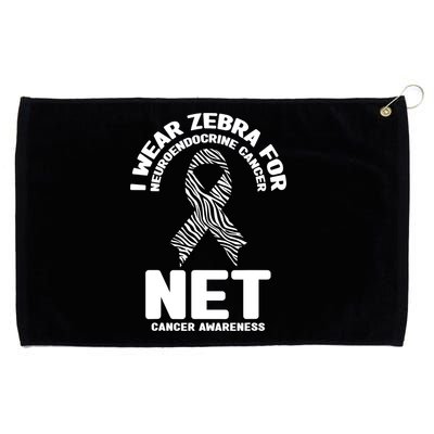 I Wear Zebra for Neuroendocrine Cancer Awareness NET Cancer Grommeted Golf Towel