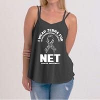 I Wear Zebra for Neuroendocrine Cancer Awareness NET Cancer Women's Strappy Tank