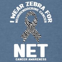 I Wear Zebra for Neuroendocrine Cancer Awareness NET Cancer Garment-Dyed Sweatshirt