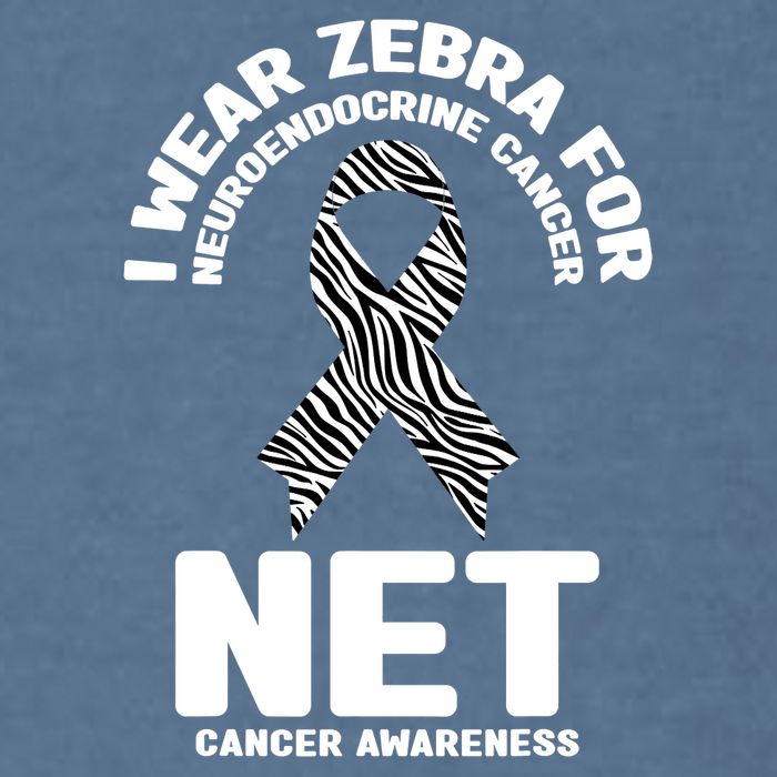 I Wear Zebra for Neuroendocrine Cancer Awareness NET Cancer Garment-Dyed Sweatshirt