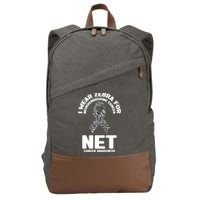 I Wear Zebra for Neuroendocrine Cancer Awareness NET Cancer Cotton Canvas Backpack