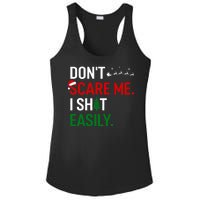 Inappropriate Xmas DonT Scare Me I Shit Easily Embarrassing Ladies PosiCharge Competitor Racerback Tank