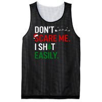 Inappropriate Xmas DonT Scare Me I Shit Easily Embarrassing Mesh Reversible Basketball Jersey Tank