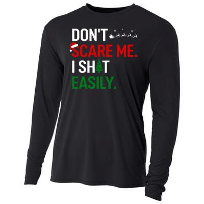 Inappropriate Xmas DonT Scare Me I Shit Easily Embarrassing Cooling Performance Long Sleeve Crew