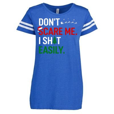 Inappropriate Xmas DonT Scare Me I Shit Easily Embarrassing Enza Ladies Jersey Football T-Shirt