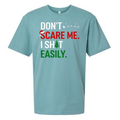 Inappropriate Xmas DonT Scare Me I Shit Easily Embarrassing Sueded Cloud Jersey T-Shirt